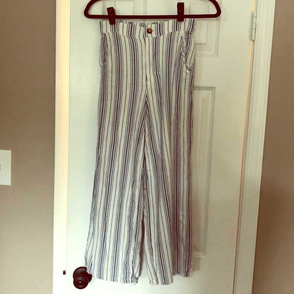 Hollister Pants xs blue white ultra high rise